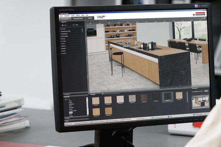 Erweiterte Küchenplanung in 3D am Computer durch #Branche1#