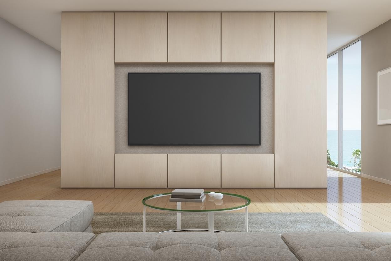 TV Wandschrank aus Holz